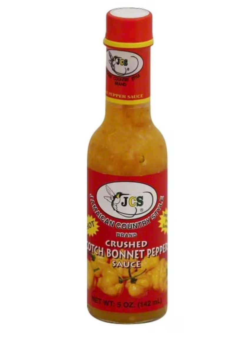 JCS Crushed Scotch Bonnet Peppers Sauce 5oz