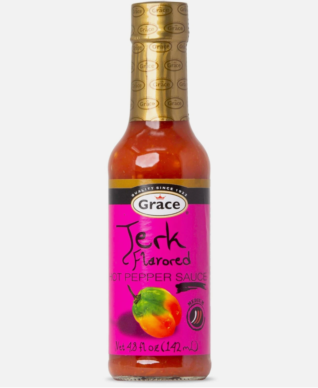 Grace Jerk Flavored Hot Pepper Sauce 4.8oz